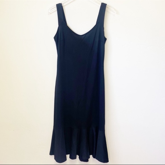 𝅺RARE 60s EDITH FLAGG of California wiggle dress vintage sz M/L vtg pleated - Picture 1 of 13